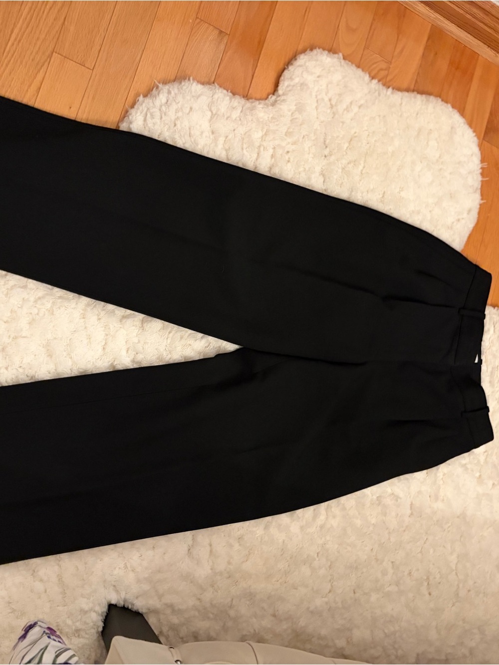 Babaton Black High-Rise Wide-Leg Trousers